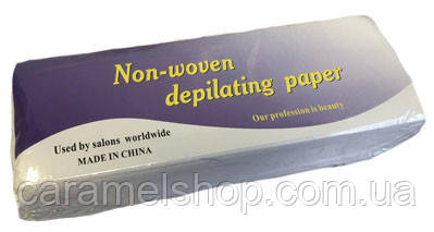 Бумага полоски для депиляции восковой и сахарной нетканая нарезанная бандаж белый 7х20 см Non-Wonen 100 штук - фото 3 - id-p1410480720