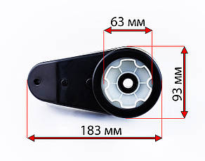 Редуктор дитячого електромобіля з мотором 550 класу 10000 RPM 12V вал 10 мм, фото 2