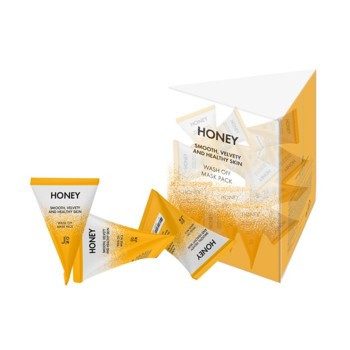 Придатний до 23.09.2023 Маска для обличчя з медом J:on Honey Smooth Velvety and Healthy Skin Wash Off Mask Pack 5 г
