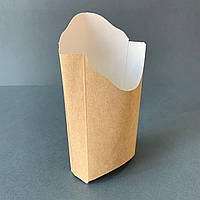 Картонная упаковка для картошки фри МИДИ крафт упаковка для картофеля фри в упаковке 50 шт