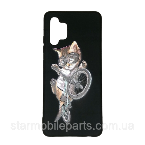 Чохол-накладка Case Art для Samsung A325 Galaxy A32 2021 чорний, фото 1