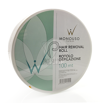 Смужки для депіляції в рулонах Italwax, 100 м в рулоні, білі