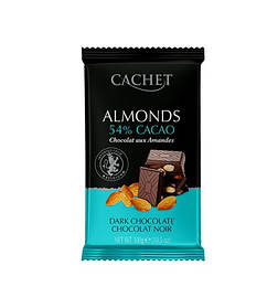 Бельгійський темний шоколад Cachet мигдаль 300 г.