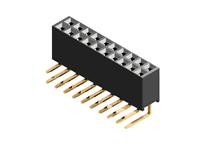 PBD-4R (гнезда на плату, 2х4, угловые, 2,54мм)