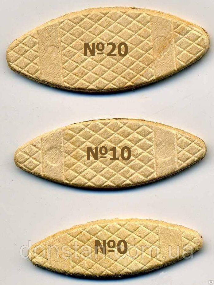 Плоскі шканты (ламелі) Virutex (Іспанія), №0, №10, №20 1000 штук