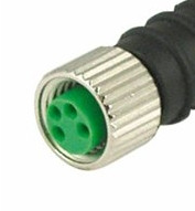 Роз'єм M8 "мама", 4 pin, кутовий, з кабелем 2 м