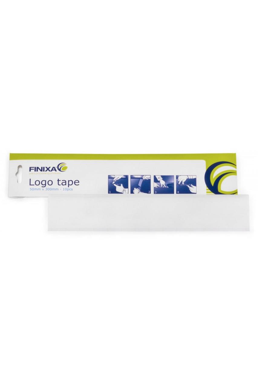 Finixa Logo Tape — Прозора монтажна стрічка для логотипів, автошильдів 50 mm x 300 mm (10 шт.), фото 1