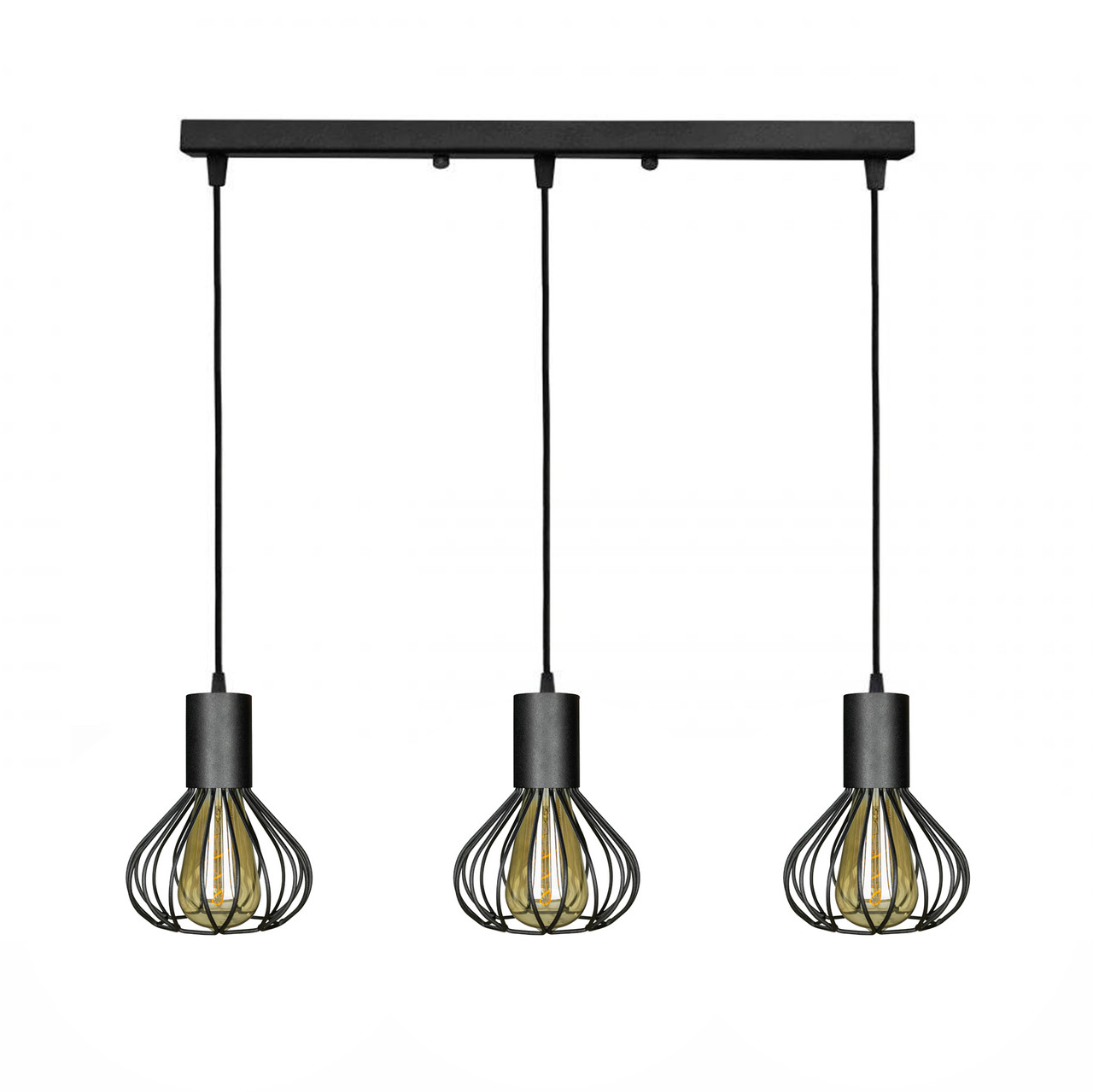 Світильник лофт підвісний Е27-3 Lotus NL 1415-3, фото 1