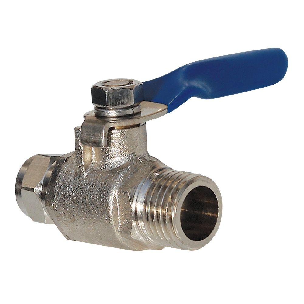 Кран кульовий металевий Quick fitting 1/4" SP-06 зовнішня різьба