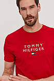 Чоловіча футболка Tommy Hilfiger, червона момі хілфігер, фото 3