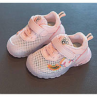 Розовые летние детские кроссовки для девочки