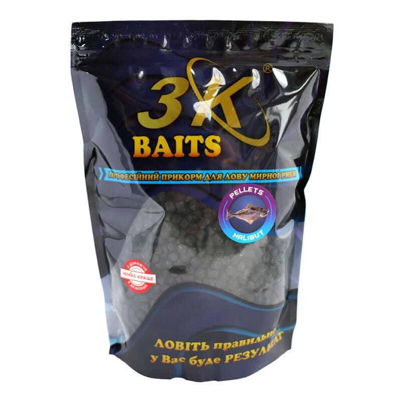 Пеллетс 3KBaits Halibut 6 мм 800 г (3KB1245)
