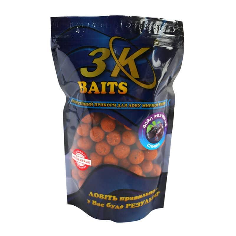 Бойл 3KBaits розчинний пиляльний слива 16 мм 400 г (3KB1249)