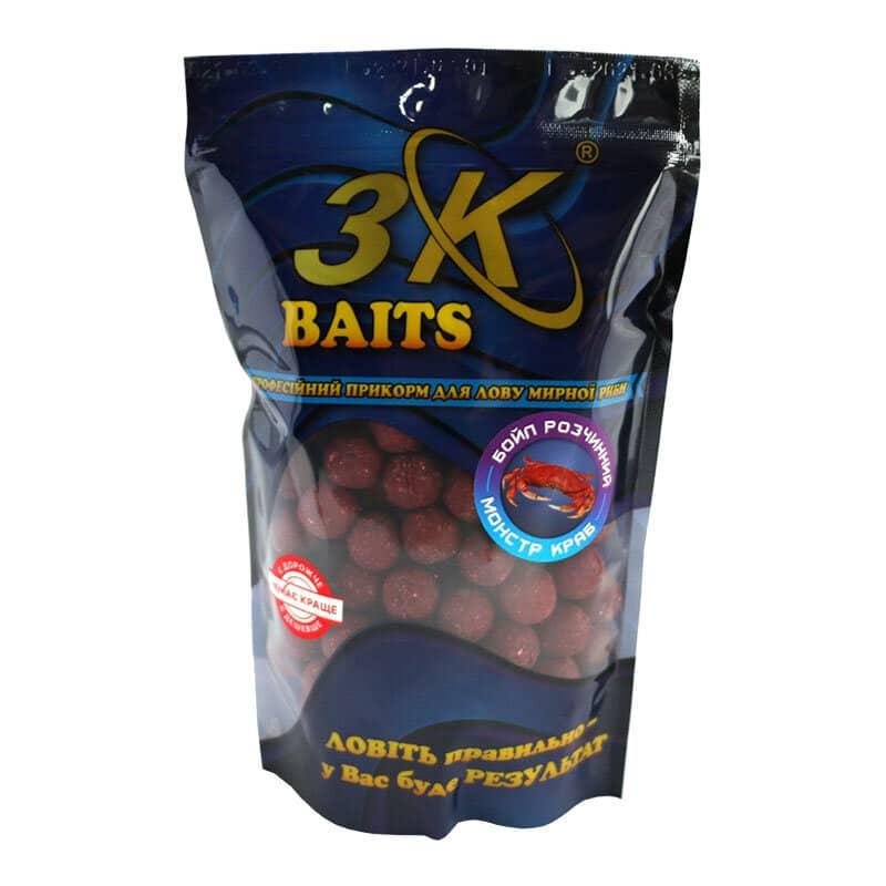 Бойл 3KBaits розчинний пиляльний Монстр краб 16 мм 400 г (3KB1254)