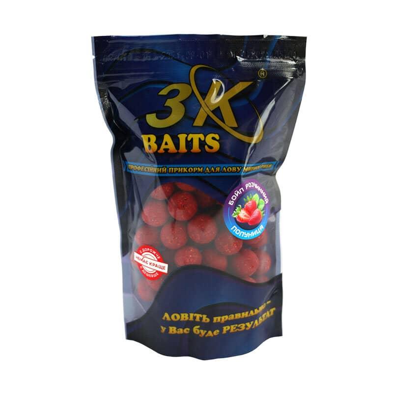 Бойл 3KBaits розчинний пиляльний Полуниця 20 мм 400 г (3KB1260)