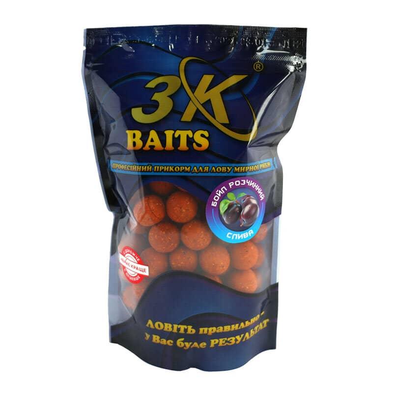 Бойл 3KBaits розчинний пиляльний слива 20 мм 400 г (3KB1261), фото 1