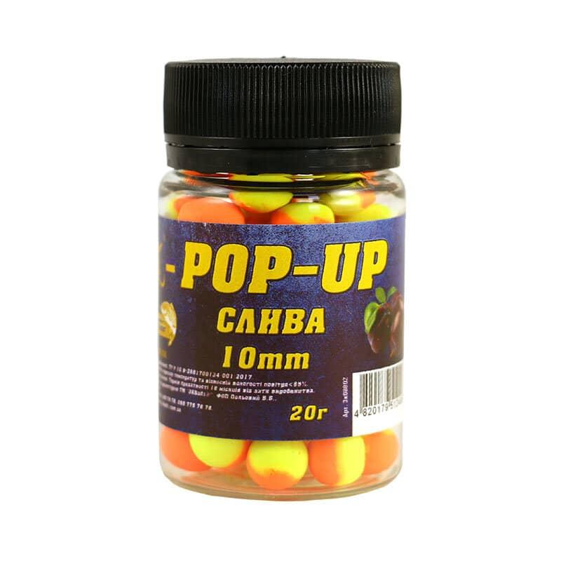 Бойл 3KBaits Pop-up плавальний Слива 10 мм 20 г (3KB1297)