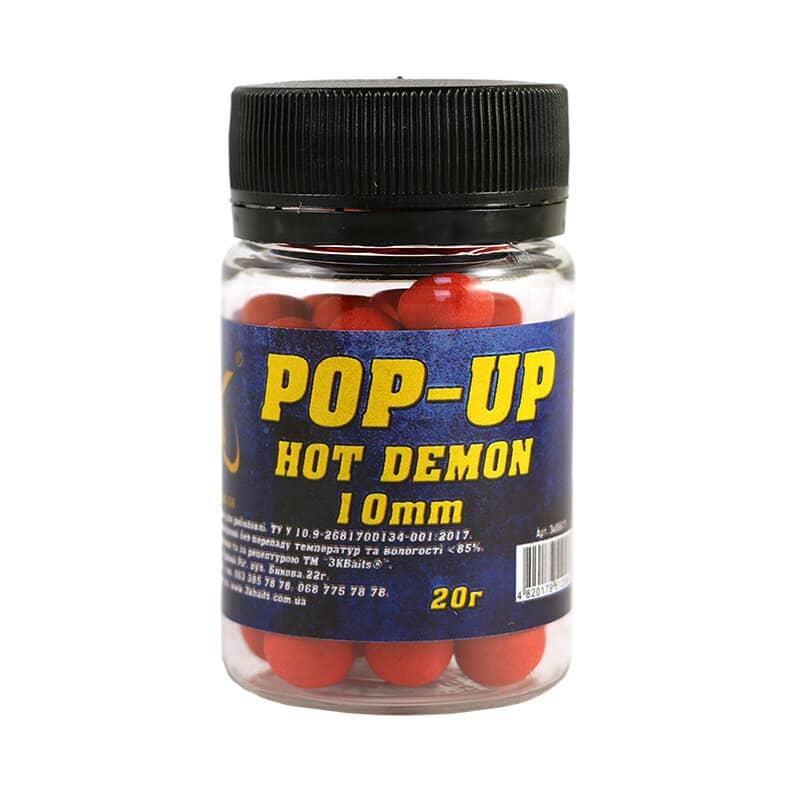 Бойл 3KBaits Pop-up плавальний Hot Demon 10 мм 20 г (3KB1306), фото 1