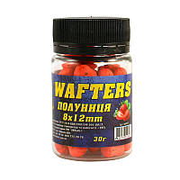 Бойл 3KBaits Wafters збалансований Полуниця 8*12 мм 30 г (3KB1320)