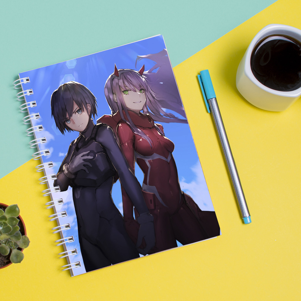 Скетчбук (Sketchbook) блокнот для малювання з Zero Two-Ноль два