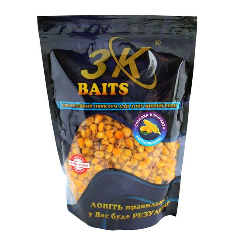 Прикорм 3KBaits Солодка кукурудза Натуральна 800г (3KB1013)