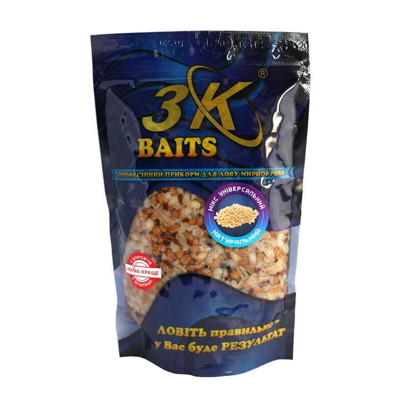 Прикорм 3KBaits Зерновий мікс універсальний Натуральний 500г (3KB1048)