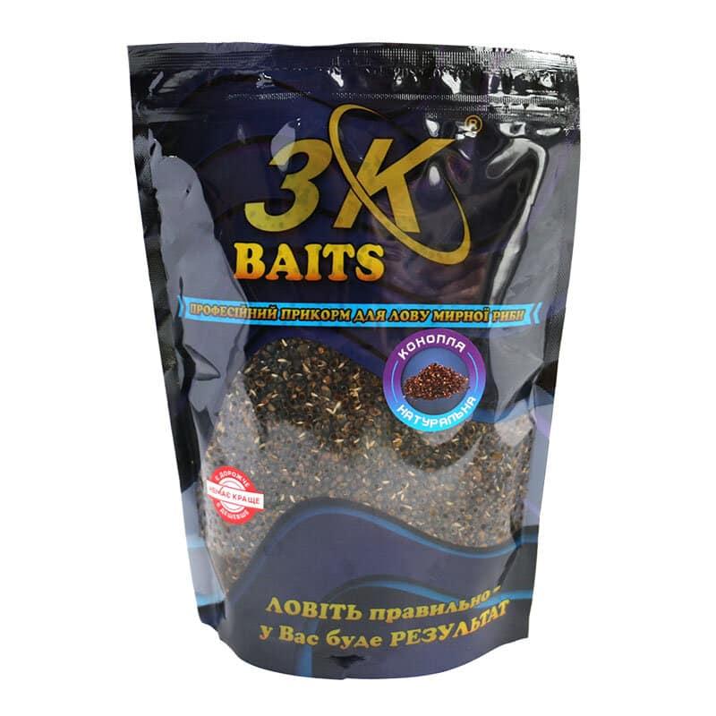 Прикорм 3KBaits Коноплі Натуральна 800г (3KB1053), фото 1