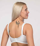 Бюстгальтер великого розміру без кісточок гладкий білий, фото 3