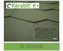 Бітумова черепиця KERABIT Потрійка K+ зелений
