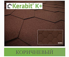 Бітумова черепиця KERABIT Потрійка K+ коричневий