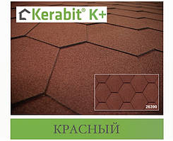 Бітумова черепиця KERABIT Потрійка K+ червоний