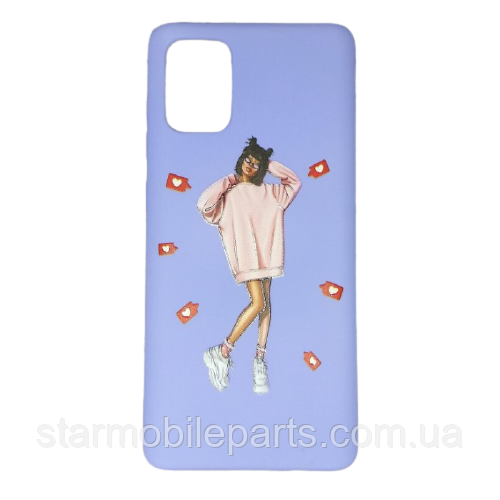 Чохол-накладка Case Art для Samsung A715 Galaxy A71 2019 фіолетовий, фото 1