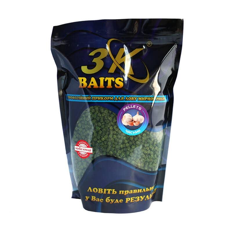 Пелети 3KBaits Часник 4мм 800г (3KB1200)