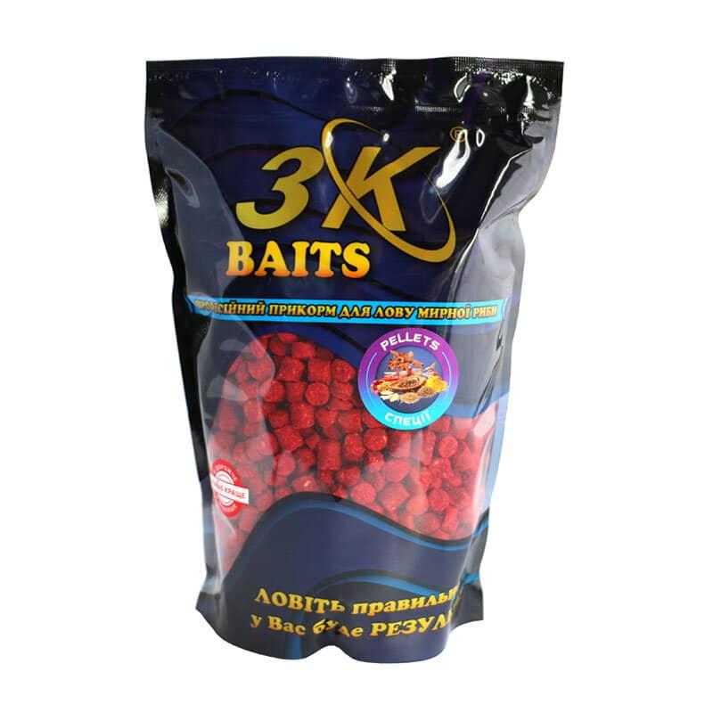 Пелети 3KBaits Спеції 8мм 800г (3KB1206), фото 1