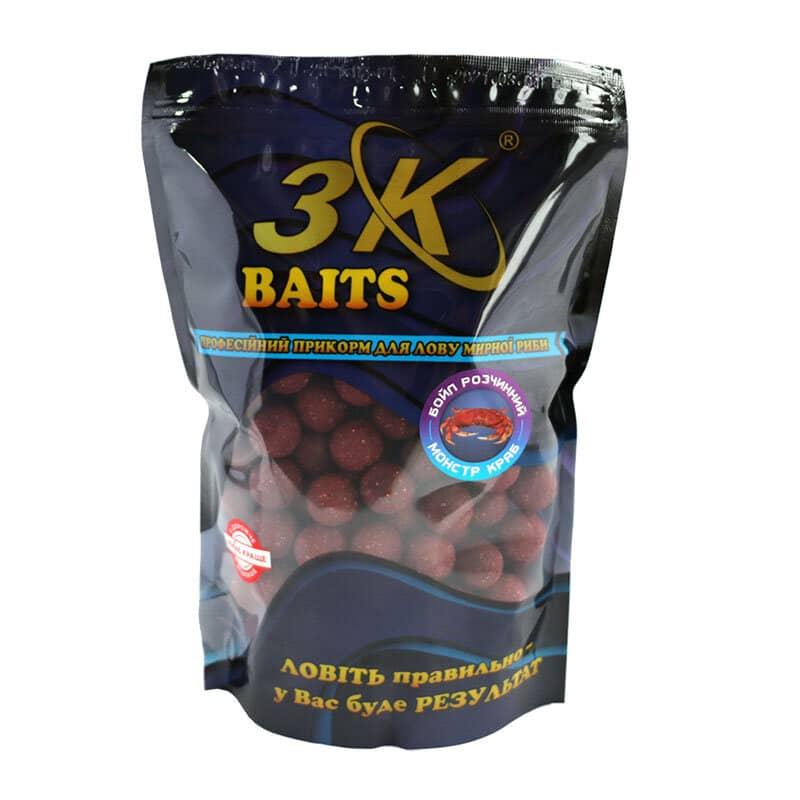 Бойл 3KBaits розчинний запилені Монстр краб 20мм 800г (3KB1219)