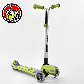 Дитячий триколісний самокат Best Scooter Y-00436 Зелений