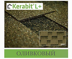 Бітумова черепиця KERABIT Квадро L+ оливкова