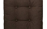 Подушка на стілець DOTINEM CAPITONE AQUA коричнева 40х40х6 см (216904-1), фото 2