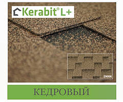 Бітумова черепиця KERABIT Квадро L+ кедровий