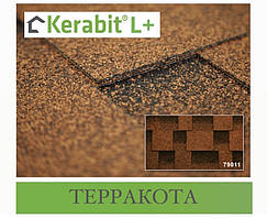 Бітумова черепиця KERABIT Квадро L+ теракота