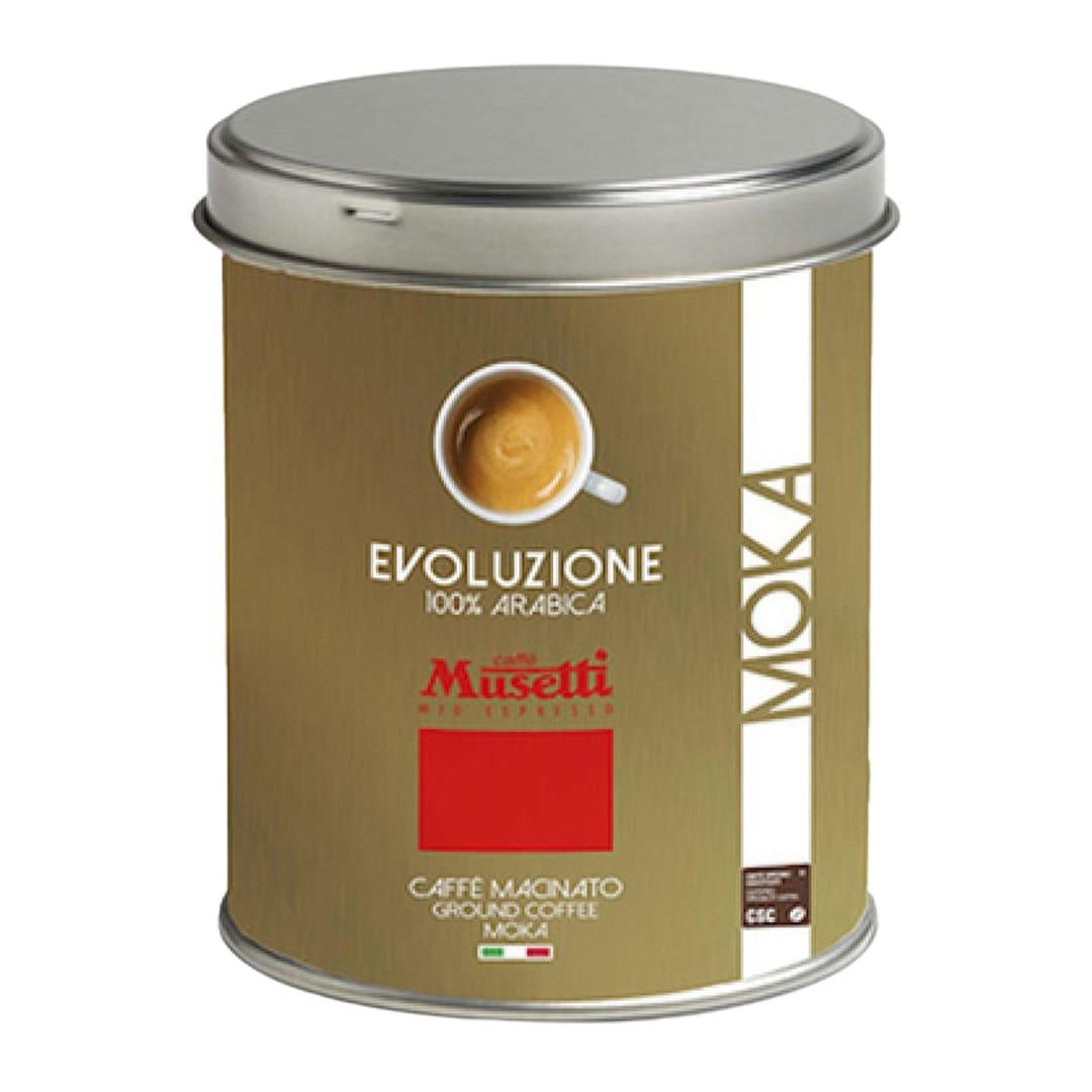 Кава мелена Caffe Musetti Evoluzione, в банці 250 г