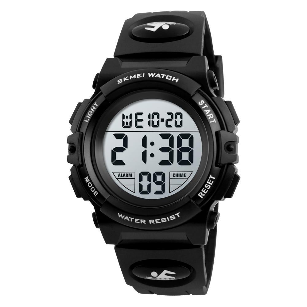 SKMEI 1266 чорні дитячі спортивні годинники
