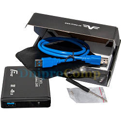Зовнішня кишеня Frime SATA HDD/SSD 2.5", USB 3.0, Metal, Black (FHE20.25U30)