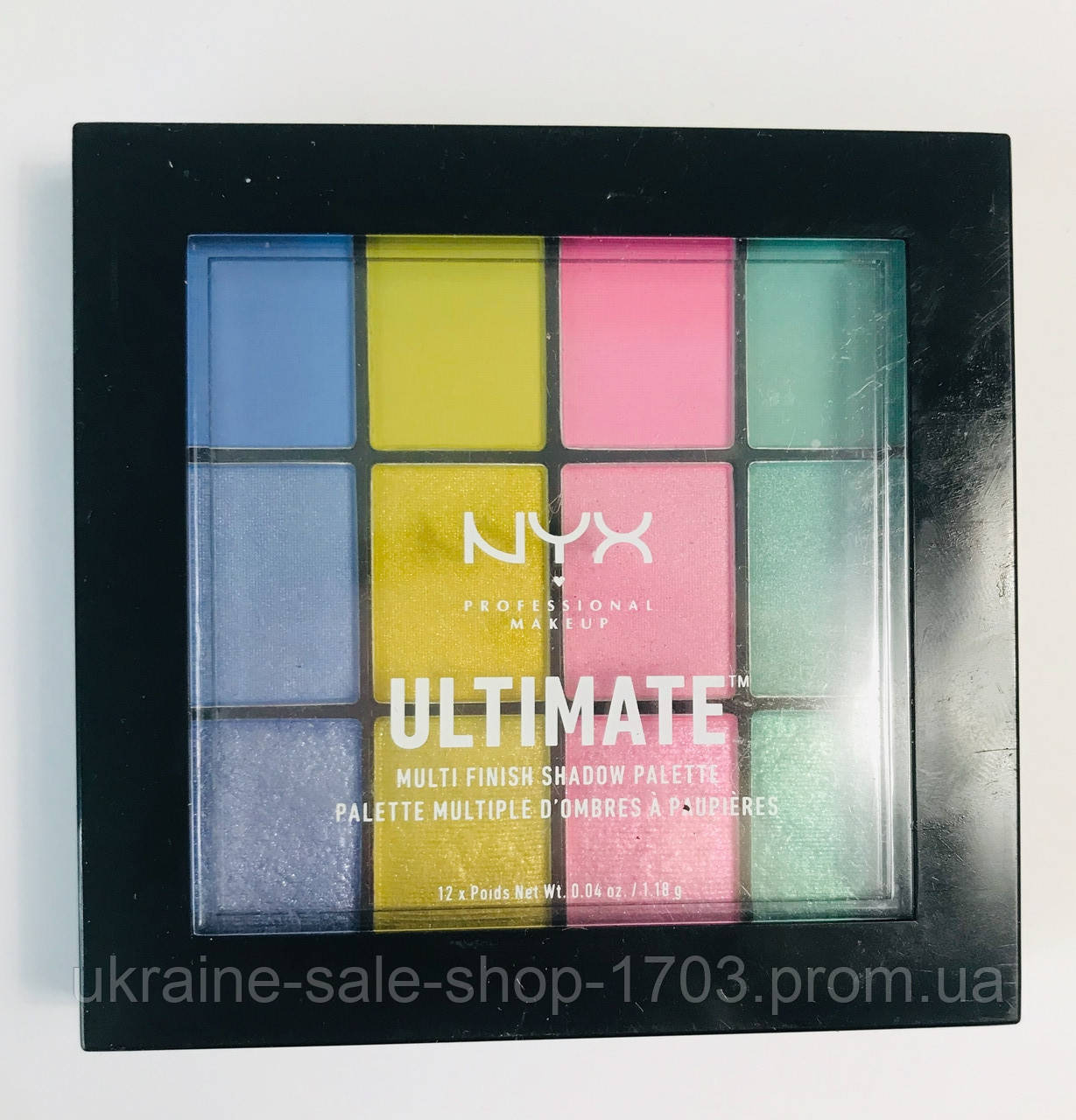 Палетка тіней 12 кольорів NYX Professional Makeup Ultimate Shadow Palette