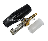 Штекер 3,5 мм стерео, корпус метал, фото 2