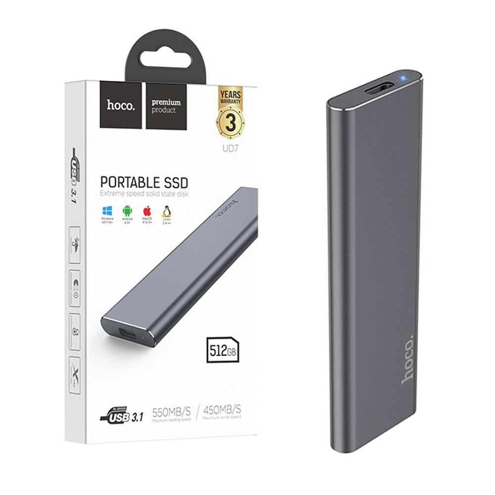 Зовнішній накопичувач SSD Type-C Hoco UD7 Extreme speed portable 512GB