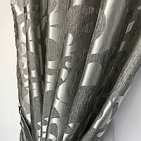 Штори на кухню, штори в зал з ламбрекенами, ламбрекени на вікна Сірий (LS-220-29), фото 9