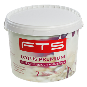 Біла Фарба для стін FTS Lotus Premium