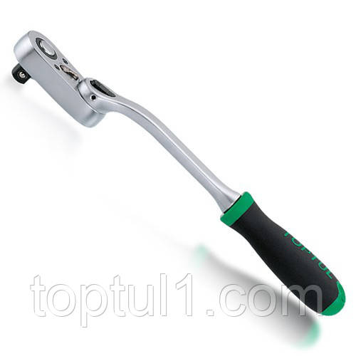 Тріскачка 1/4" з поворотною головкою TOPTUL 48 зубців CJEK0819