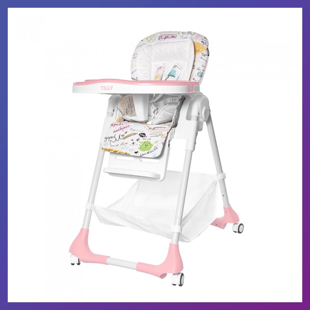 Дитячий стільчик для годування з регульованою спинкою Tilly Bistro T-641/2 Rose рожевий, фото 1